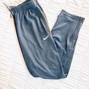 Nike Women’s Navy Joggers with Gray Stripe